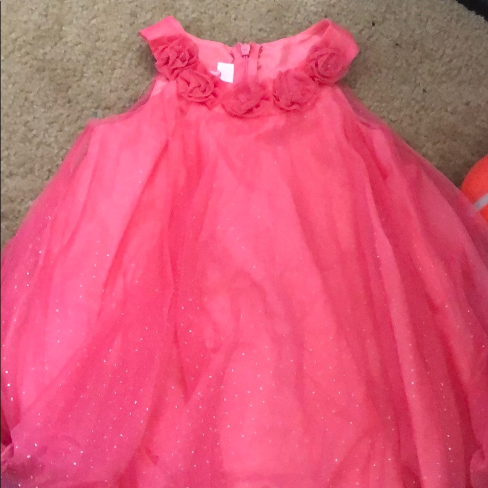 Pink silver dotted dress